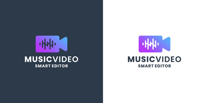 music video logo design for editor video and video shop