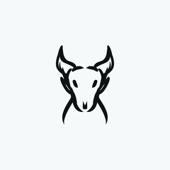 bull head man icon, editable vector file for all of your graphic needs.