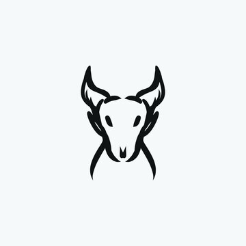 bull head man icon, editable vector file for all of your graphic needs.