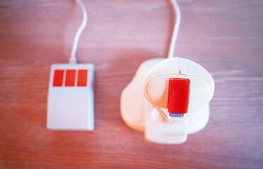 Joystick and mouse arcade control background