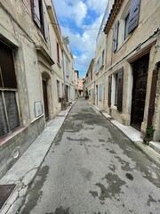narrow street in the town