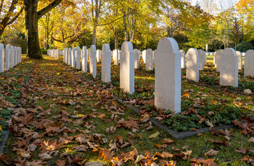Military cemetery of dutch soldiers in Dusseldorf,Germany