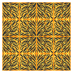 Abstract seamless pattern of tiger skin. Repeating texture. Figure for textiles. Surface design.
