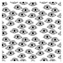 Seamless pattern of eyes. Image for a poster or cover. Repeating texture. Figure for textiles.