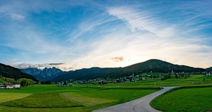 Gosau, Gosautal, Hintertal, Dachstein, Sonnenuntergang, Himmel, Ober&ouml;sterreich, Gmunden im Traunviertel
