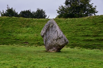 Avebury Stone Circle Henge monument standing in Wiltshire, southwest England, one of the best known...
