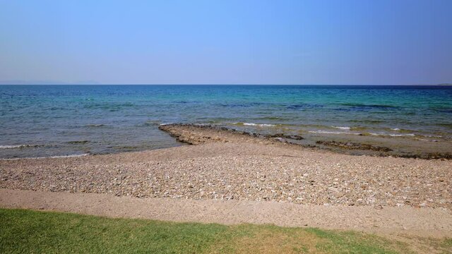 ANZAC cove site and beach of World War I landing of the ANZACs on the Gallipoli peninsula in Canakkale region, Turkey.