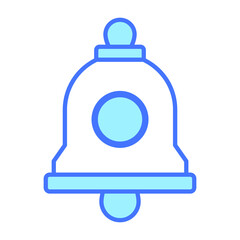 bell icon, modern style Christmas and New Year line icon, Isolated winter holiday symbols