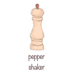 Pepper shaker illustration.