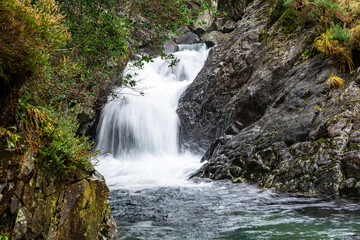 Ritsons Force Waterfall on Mosedale Beck in Mosedale in the Lake District, Cumbria, England