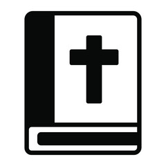 Catholicism icon, modern style Christmas and New Year line icon, Isolated winter holiday symbols