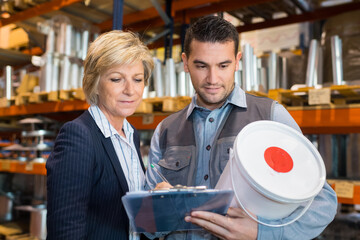 hardwarer store worker or buyer