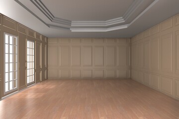 Fototapeta premium Empty room design interior 3d render 