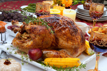 Traditional Thanksgiving Fall Roasted Turkey