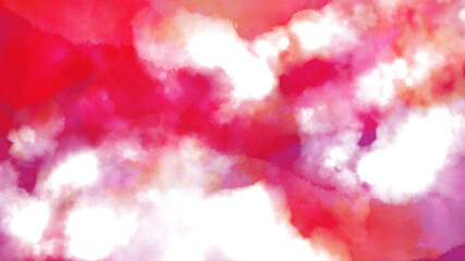 抽象　ピンクと白