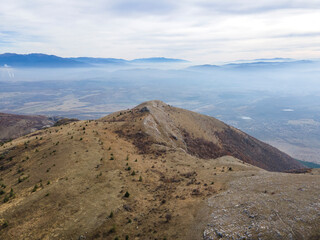 Autumn view of Konyavska mountain near Viden Peak, Bulgaria