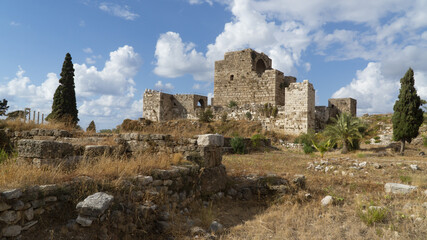 Fototapeta na wymiar Crusader Fort in Byblos. Lebanon