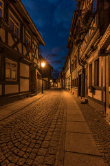 Evening sky in the old city of Wernigerode.