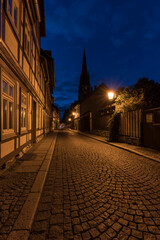 Evening sky in the old city of Wernigerode.
