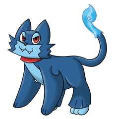 Spooky but Cute Monster Cat