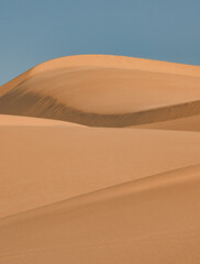 Fototapeta na wymiar Imperial Sand dunes in Yuma Desert.