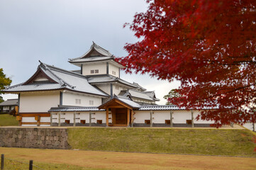 Kanazawa Castle in Autumn.