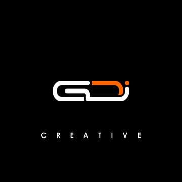 GDI Letter Initial Logo Design Template Vector Illustration