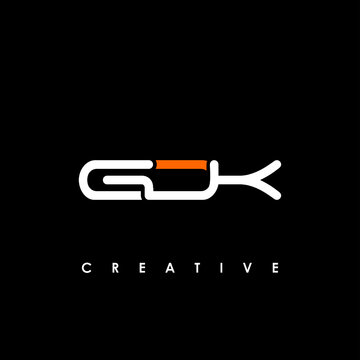 GDK Letter Initial Logo Design Template Vector Illustration