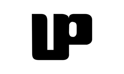 Obraz na płótnie Canvas UP letter icon logo