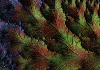 Abstract psychedelic fractal background