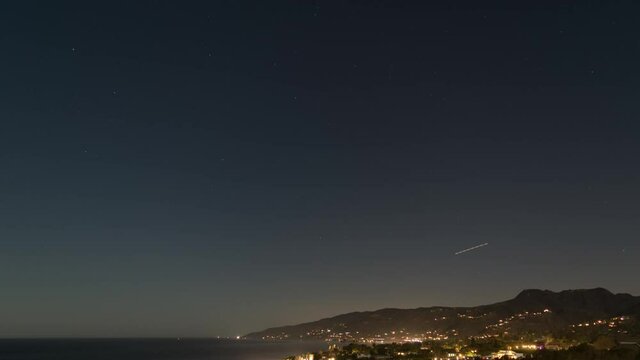 Malibu Zuma beach Time Lapse Sunset Misty Covered, California
