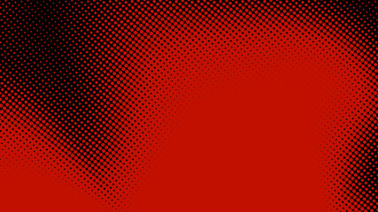 Dots halftone red black color pattern gradient texture  background.