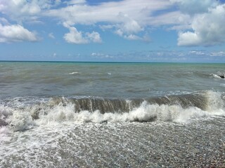Fototapeta premium waves on the beach