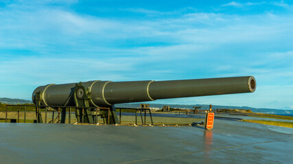 A Canon in Fort Casey Historical State Park  is located on Whidbey Island, Washington