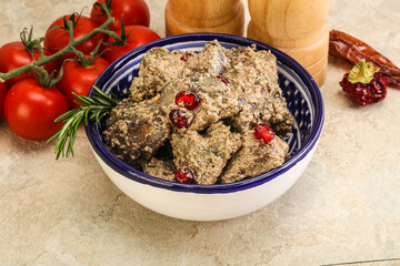 Chicken Liver with cream sauce