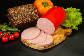 Boiled pork sausages for breakfast