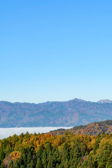 Fototapeta premium 朝日連峰と白鷹町 広がる雲海 
