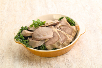 Sliced Pork Tongue snack appetizer