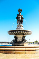Obraz premium Water jet in Bordeaux, Aquitaine, France