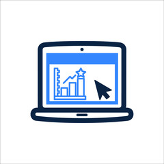 Graph or web analytics icon
