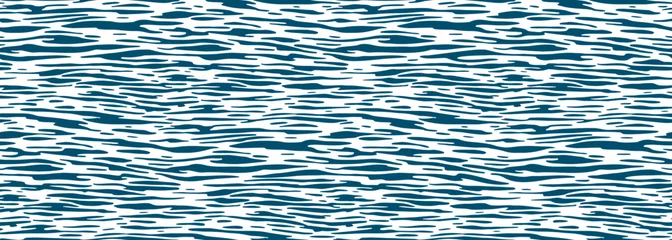 Zelfklevend Fotobehang Ocean ripples seamless pattern © Northern Owl