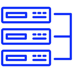 Server Network Isolated Vector icon which can easily modify or edit

