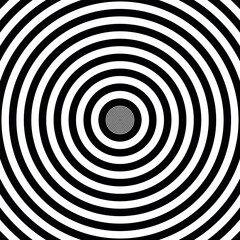 Black and white hypnotic optical illusion background