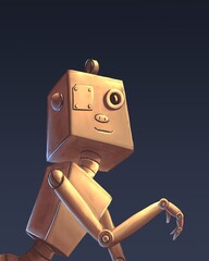 robot with the patch on his eye 