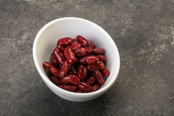 Canned red Kidney in the bowl