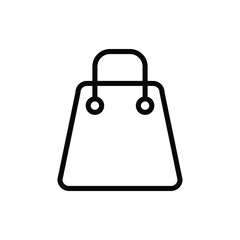 Shopping bag icon vector graphic