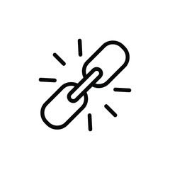 Link chain icon vector graphic