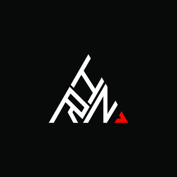 HRN letter logo creative design. HRN unique design
