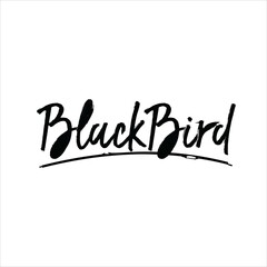 BLACK BIRD LOGO VECTOR TEMPLATE