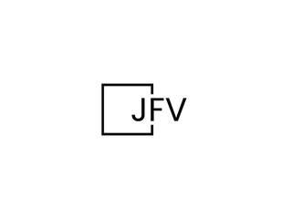 Fototapeta premium JFV letter initial logo design vector illustration